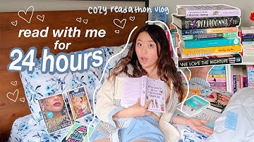 SEEING HOW MANY BOOKS I CAN READ IN 24 HOURS 📖 a cozy readathon vlog 🛌🧦🎀