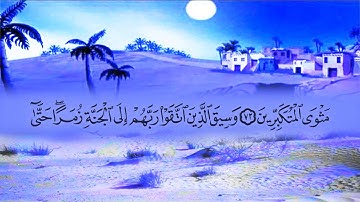 سورة الزمر (39) بصوت القارئ محمد عبد الكريم