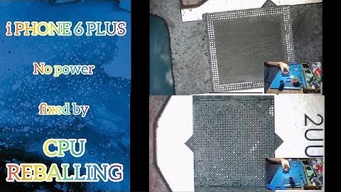 i phone 6 plus no power fixed by cpu reballing done successfully (full process)A8 DUAL LAYER CPU/RAM