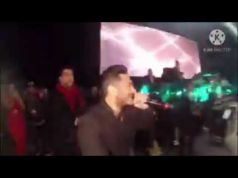 تامر حسني يظهر فجة في حفلة شيرين ويولع الجو