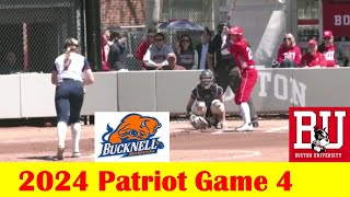 Bucknell vs Boston University Softball Highlights, 2024 Patriot Tournament Game 4