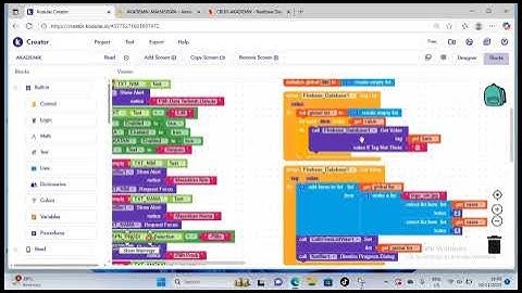 UTS PAML - Membuat Aplikasi Data Mahasiswa Menggunakan Kodular dengan Firebase Realtime Database