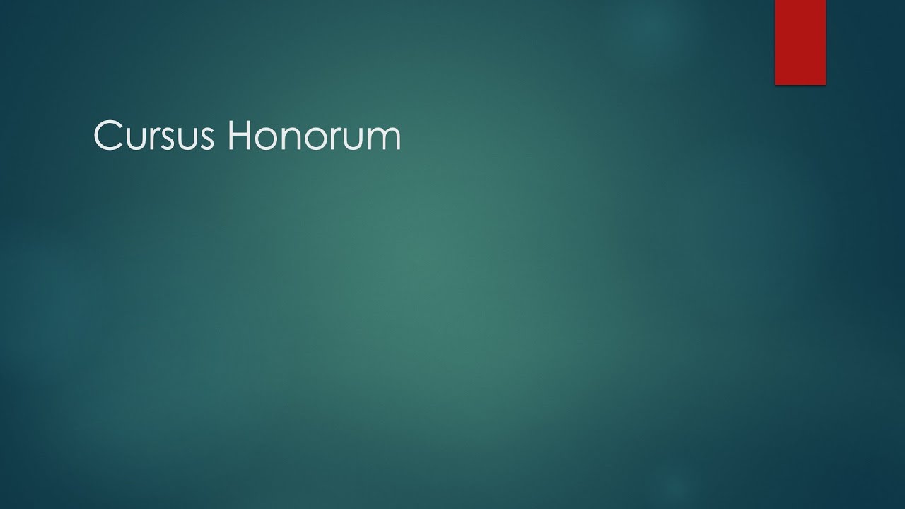 Classics in the Classroom: Cursus Honorum - YouTube