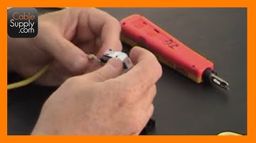 How to punch down an RJ11 Telephone Jack