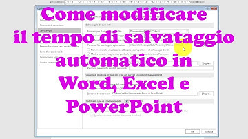 Come modificare il tempo di salvataggio automatico in Word, Excel e PowerPoint