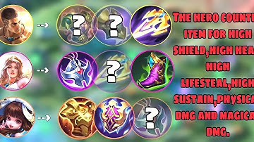 Hero counter items part 1 |AggreYT| MLBB