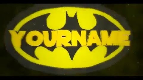 FREE EPIC BATMAN INTRO TEMPLATE! (Blender Only) #24