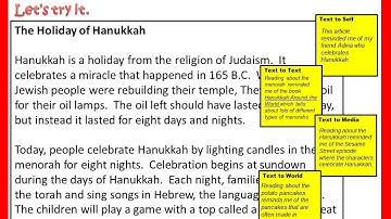 Lesson 1   Making Text Connections