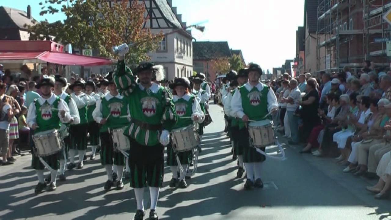 Erntedankfest u. Kirchweih Trachtenumzug Grafenrheinfeld 2011 SW-N.TV