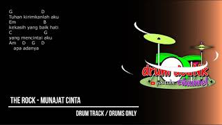The Rock - Munajat Cinta (drums only) [chord gitar & lirik]