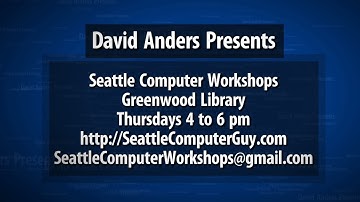 Seattle Computer Workshops Video Intro Four - Created using Flixpress.com