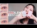 (eng)🌸봄봄🌸렌즈미 홀로리스 핑크 한달용/원데이,오렌즈 비비링 핑크 비교 | lensme holoris 1day pink, blossom pink