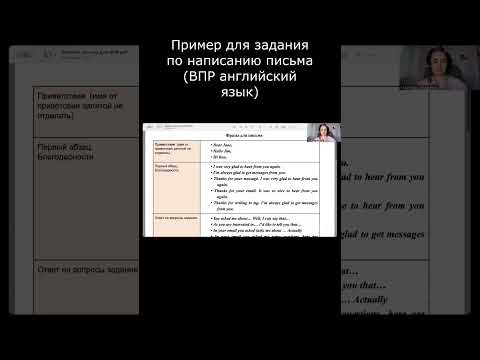 Пример для задания по написанию письма (ВПР английский язык ) ⚡️ О нас см в описании 👉