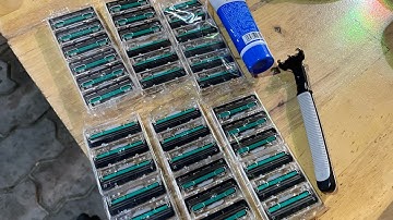 #view bộ dao cạo râu 36 lưỡi tặng kèm tuýp kem  49,1 bàn chải đánh răng4,hộp 30 bàn chải đủ sắc màu