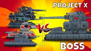 Mega Tanks Vs Mega BOSS - Cartoons about Tanks