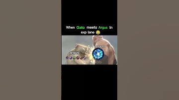 When Gato meets Argus in exp lane 😂 #mlbb #mobilelegends #argus #funny #mlbbshorts #5x30