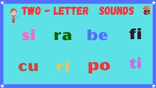 Twoletter Sounds in English | Consonant and Vowel | Learn to Read.