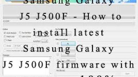 Samsung Galaxy J5 J500F - How to install latest Samsung Galaxy J5 J500F firmware with Odin free 100%