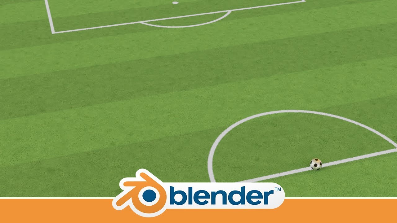 Making a Grass Soccer/Football Field in Blender 2.8 - YouTube