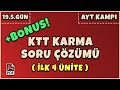 19,5.Gün / KTT Karma Soru Çözümü (+Bonus) (70 Günde #AYT Kampı) (PDF)