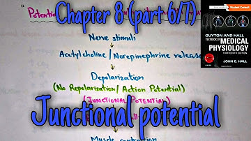 Junction potential - chapter 8 (part 4/7) - Guyton and hall text book of  medical physiology.