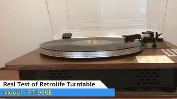 Retrolife Record Player Review 930E Bluetooth Turntable Stereo Radio Speakers