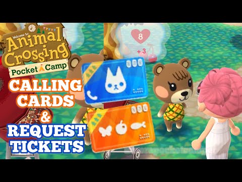 Video: Animal Crossing Calling Cards En Request Tickets In Pocket Camp Uitgelegd