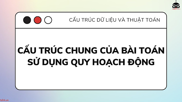 Hướng dẫn bài toán quy hoạch động