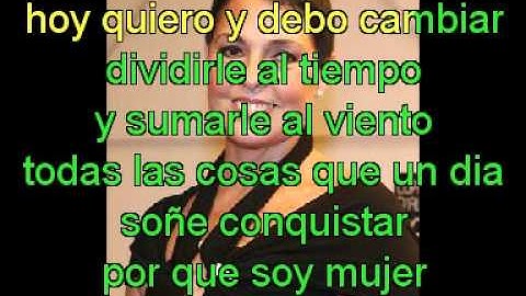 Lupita Dalesio hoy voy a cambiar -con letra.