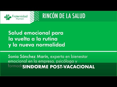 Vídeo: Què és La Síndrome Postvacacional?