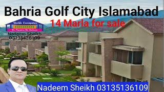 Bahria Golf City Islamabad.Fully furnished 14 marla Villa for sale.Nadeem Sheikh03135136109.