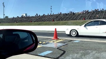 B20vtec ek vs B18c All Motor Integra Sanair 1/2 mile