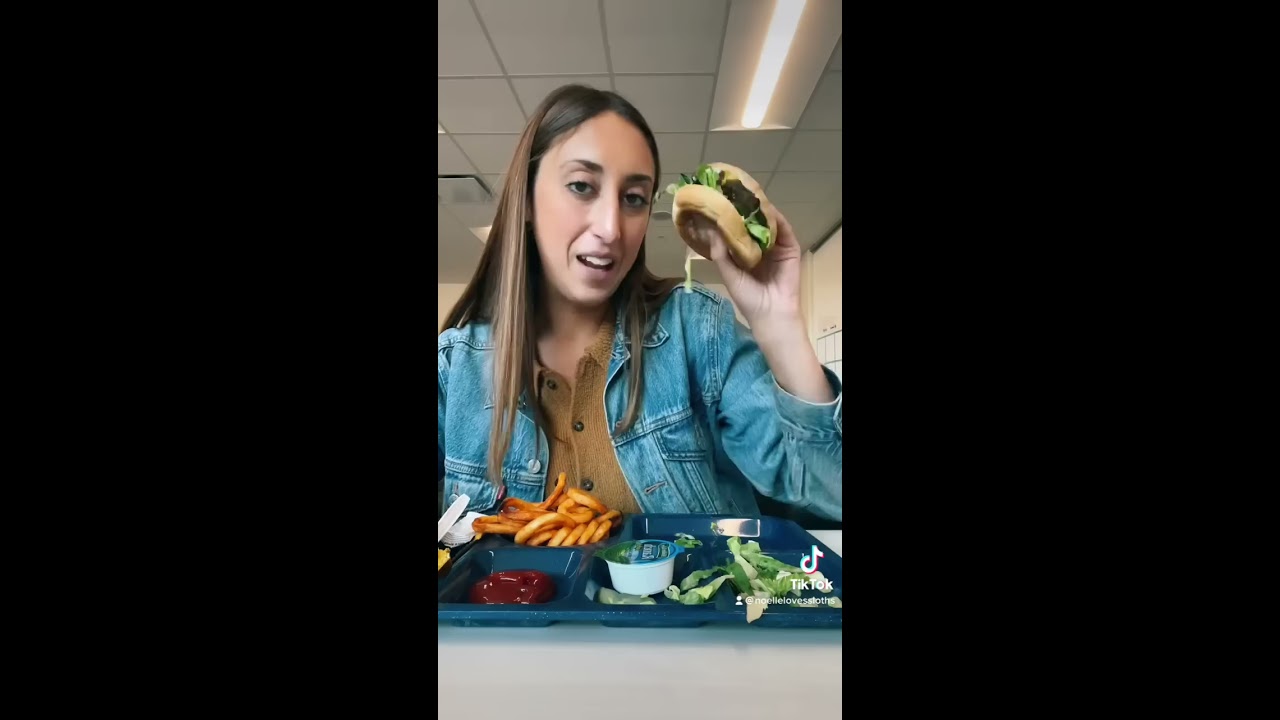 School Lunch Burgers And Fries