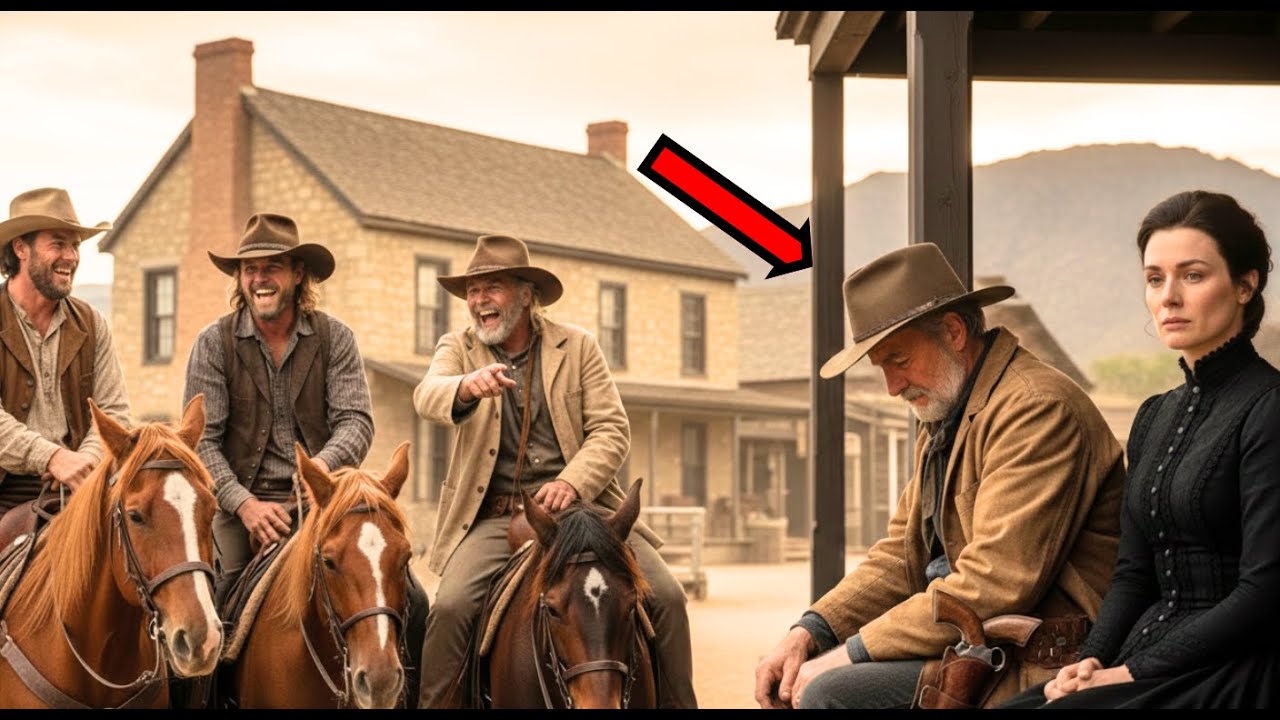 They Mocked the Widow’s Old Foreman.. BUT Froze When His Revolver Revealed He Was a Legendary Gunman