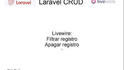 4 crud laravel livewire componente lista filtrar e deletar registro