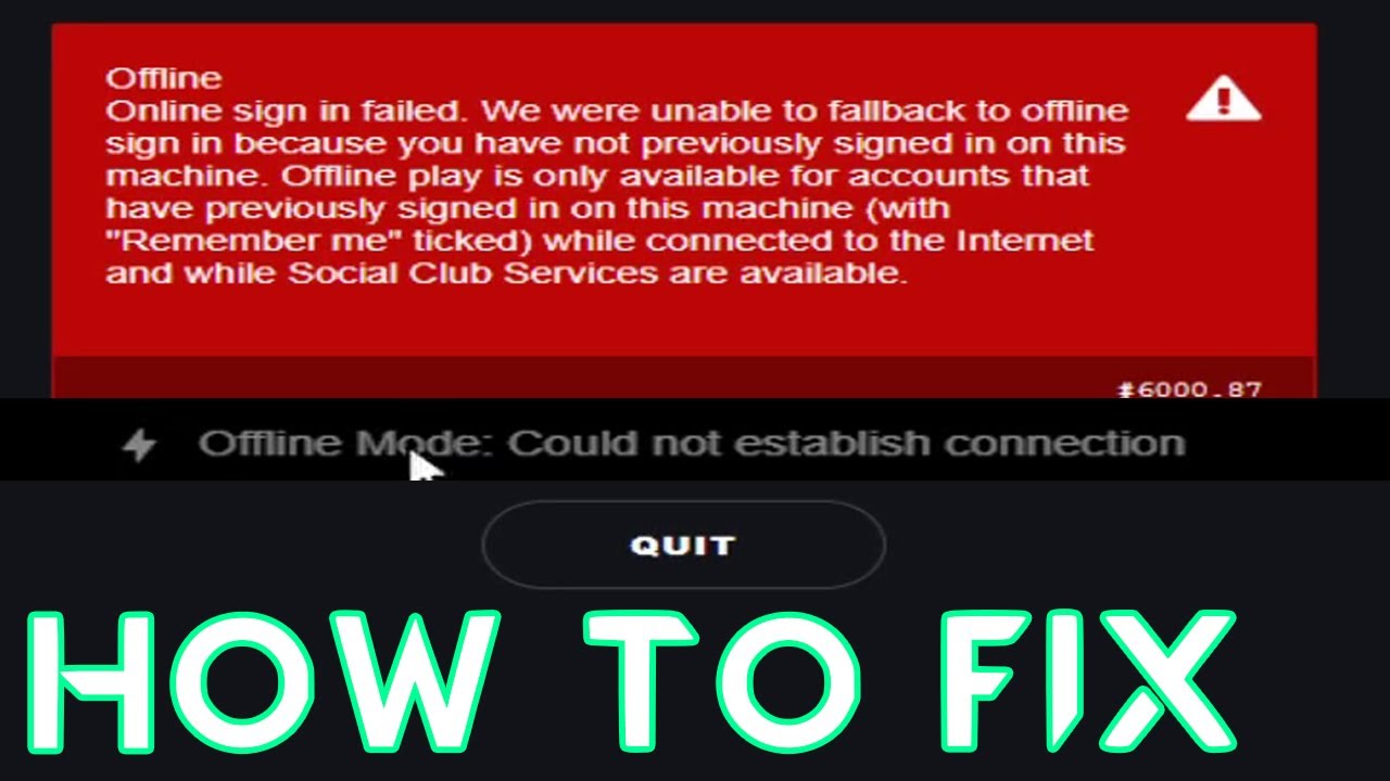 How to fix rockstar launcher offline mode fix not going online 2020
