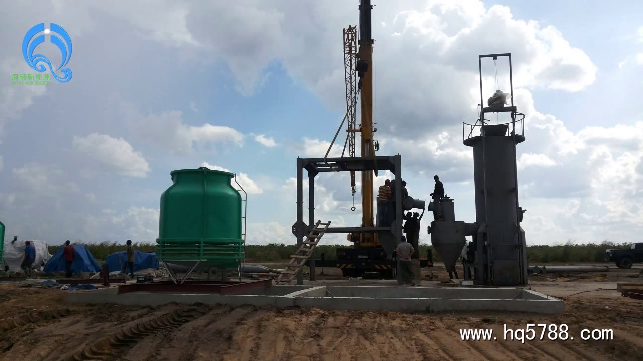 Haiqi Brand 100KW Biomass Wood chip gasification power plant in Congo