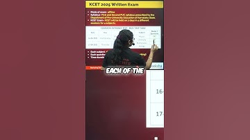 KCET Exam Pattern, Subjects and Timing Explained ⏱️📚 #kcet #examdetails #kcet2026