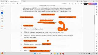 Anna university previous year question paper: Engineering Physics- PH3151 App/May 2024 #engineering