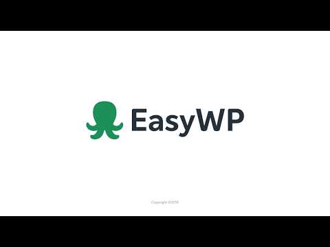 WordPress Tutorial - How to set up your site in less than one minute with EasyWP