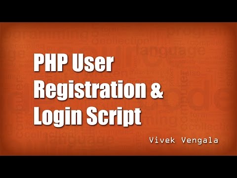 PHP User Registration & Login Script