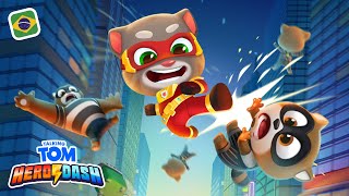 💪 Derrote Os Rakoonz (Edição Dubstep) 💪 Talking Tom Hero Dash (Vídeo De Jogabilidade)