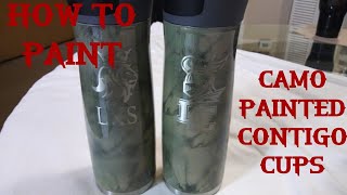 How To Camo Paint Your Contigo Cup Kids Team Logo