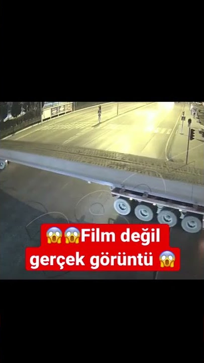 Trafik kazası film değil gerçek