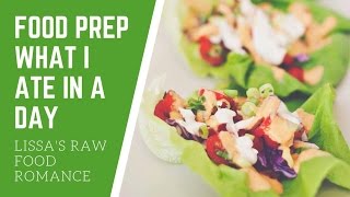 WHAT I ATE IN A DAY WITH FOOD PREP || RAW FOOD VEGAN screenshot 4