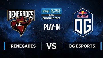 CS:GO - Renegades vs OG Esports [Nuke] Map 1 - IEM Cologne 2021 - Play-In