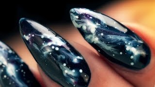 Galaxy Nails  Step by Step Tutorial