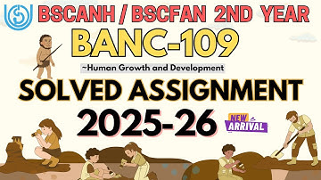 BANC-109 SOLVED ASSIGNMENT 2025 26 | IGNOU BSCANH | BSCFAN SOLVED ASSIGNMENT 2025 26