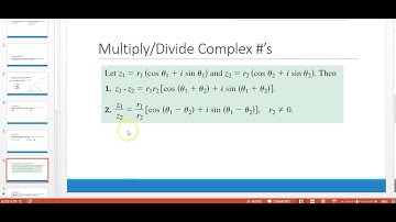 6.6.2 Operations With Complex Numbers