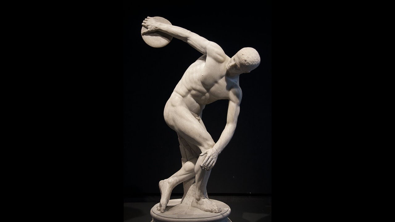 the discobolus Noted for his animals (of which no examples have survived) and for his athletes in action his works are known through descriptions by ancient writers, such as pliny and pausanias, and two of them by copies, the discobolus (gr discus thrower), the best copy of which is the lancelotti discobolus in rome (terme museum), and athena and marsyas. the discobolus Noted for his animals (of which no examples have survived) and for his athletes in action his works are known through descriptions by ancient writers, such as pliny and pausanias, and two of them by copies, the discobolus (gr discus thrower), the best copy of which is the lancelotti discobolus in rome (terme museum), and athena and marsyas.